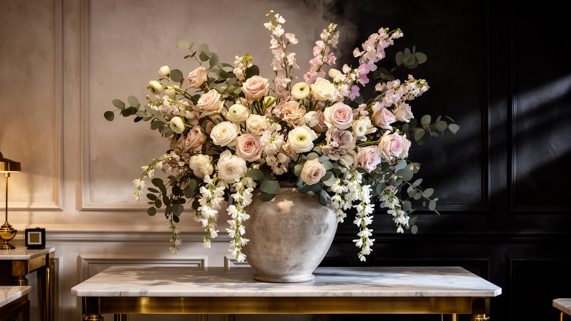 Flowers for restaurants, hotels and brand spaces.